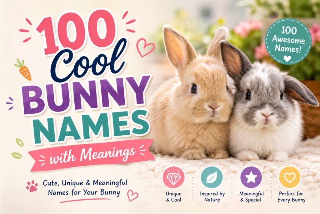 100 Cool Bunny Names with Meanings 