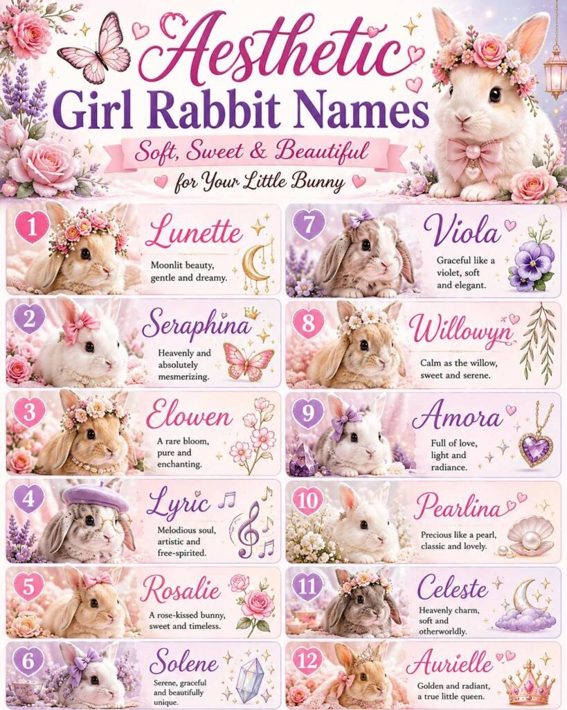 Aesthetic Girl Rabbit Names