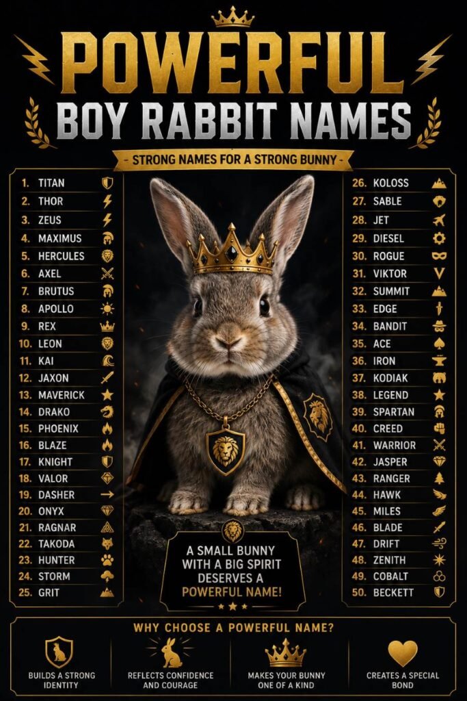 Powerful Boy Rabbit Names