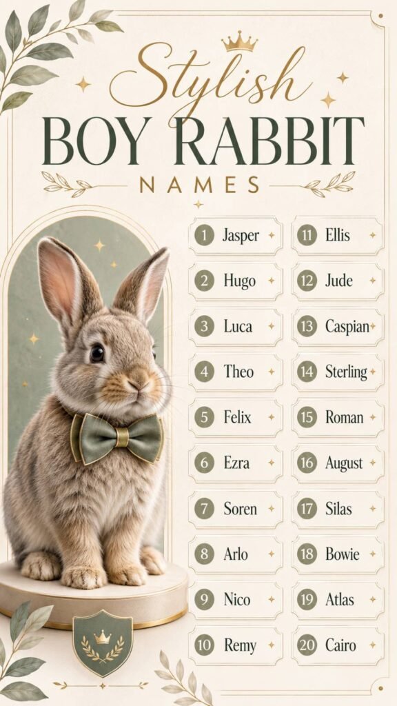 Stylish Boy Rabbit Names