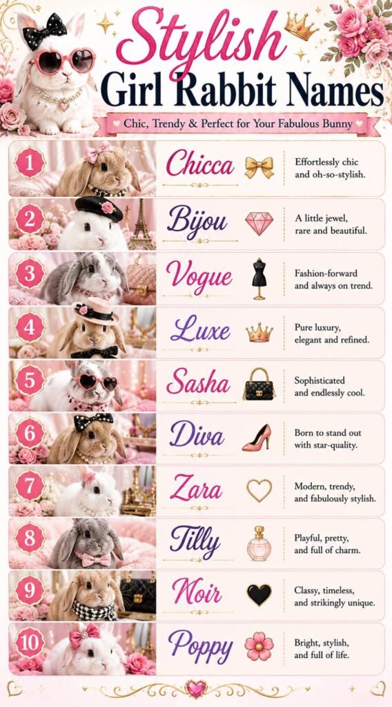 Stylish Girl Rabbit Names