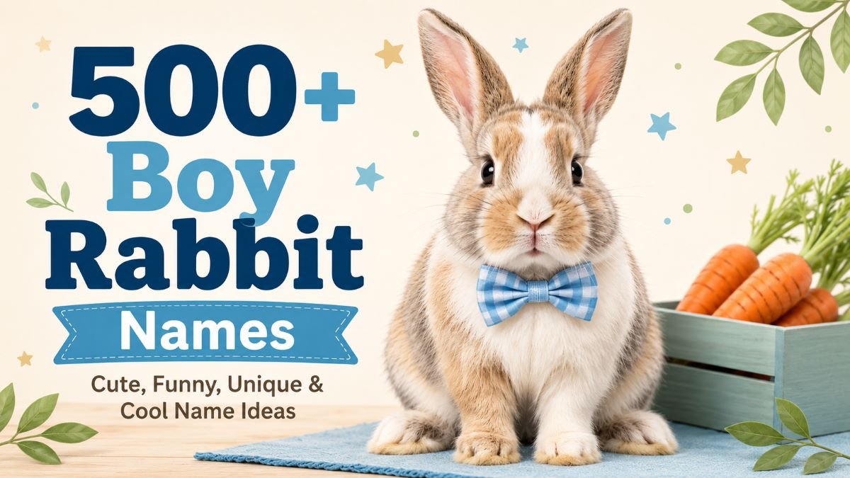 500+ Boy Rabbit Names: Cute, Funny, Unique & Cool Name Ideas