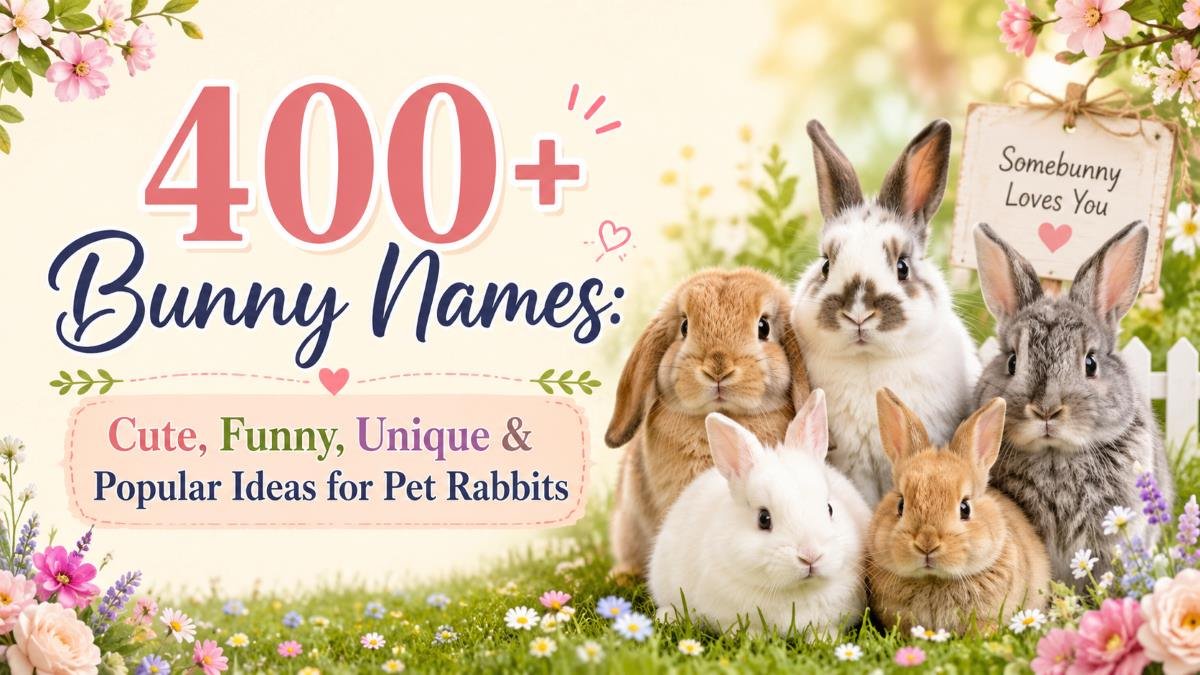 400+ Bunny Names: Cute, Funny, Unique & Popular Ideas for Pet Rabbits