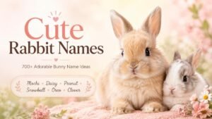 700+ Cute Rabbit Names for Every Bunny Personality & Color