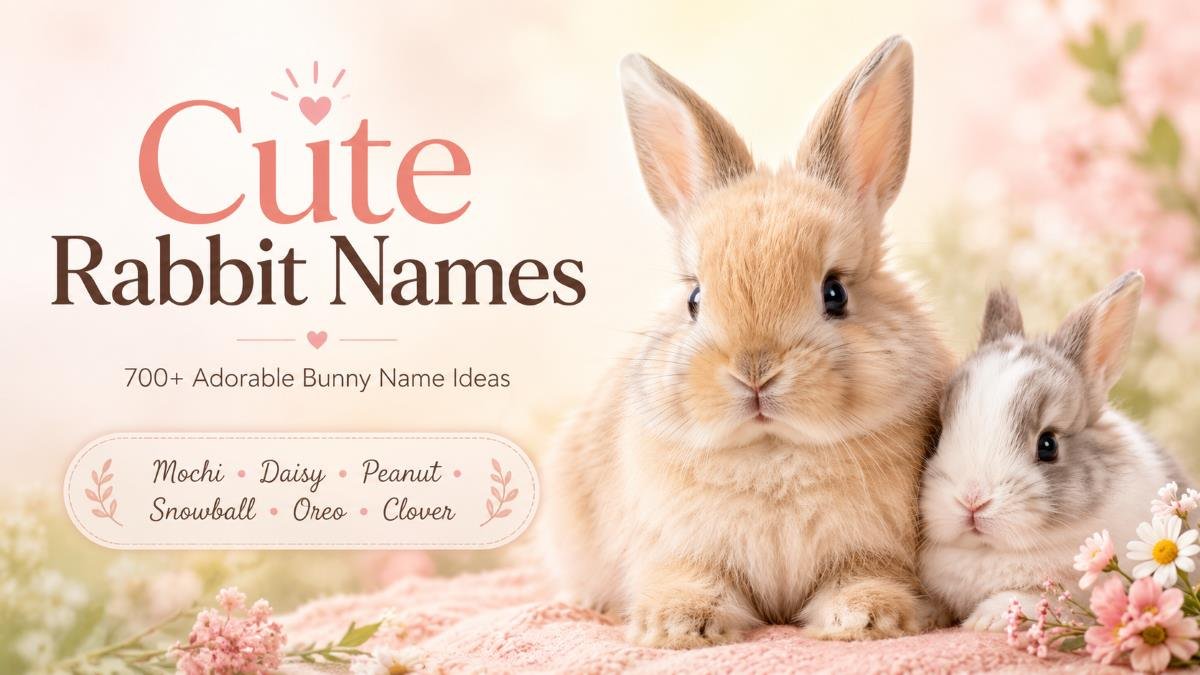 700+ Cute Rabbit Names for Every Bunny Personality & Color