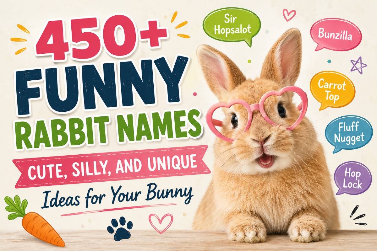 450+ Funny Rabbit Names: Cute, Silly & Unique Bunny Names