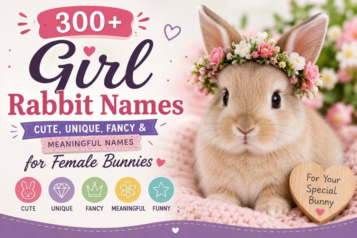 300+ Girl Rabbit Names: Cute, Unique & Names for Female Bunnies
