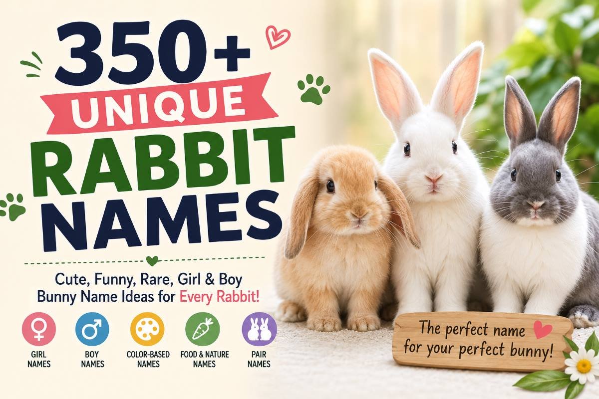 350+ Unique Rabbit Names for Girls, Boys, Colors & Pairs