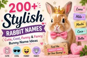 200+ Stylish Rabbit Names: Cute, Cool & Funny Bunny Name Ideas