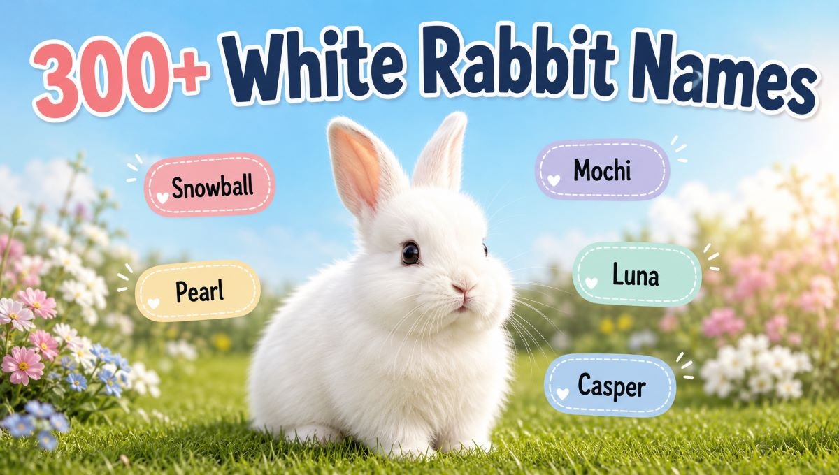 300+ White Rabbit Names: Cute, Funny & Unique Ideas