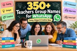 350+ Teacher Group Names for WhatsApp: Funny & Creative