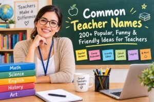 Common Teacher Names: 200+ Popular, Funny & Friendly Ideas