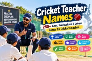 Cricket Teacher Names: 250+ Cool, Unique & Professional Ideas