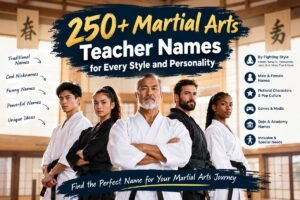 250+ Martial Arts Teacher Names for Every Style